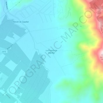 La Puntilla de Zapallar地形图、海拔、地势
