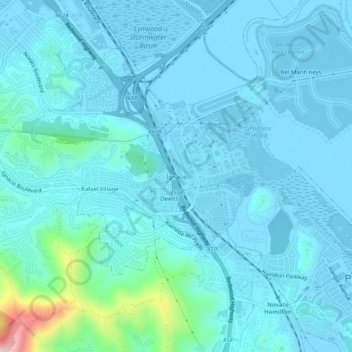 Ignacio地形图、海拔、地势