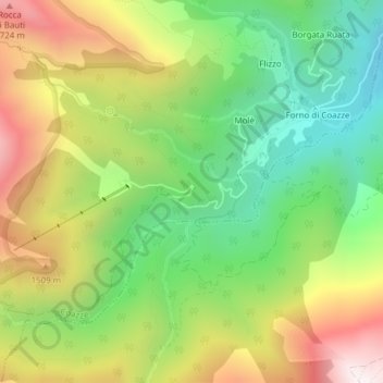 Cara'd Taié地形图、海拔、地势
