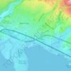 Waiau地形图、海拔、地势
