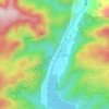 石林峡地形图、海拔、地势