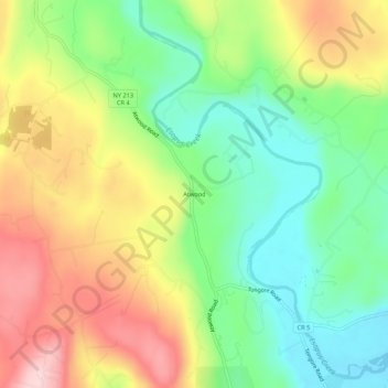 Atwood地形图、海拔、地势