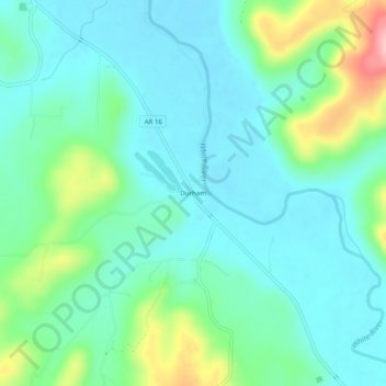 Durham地形图、海拔、地势