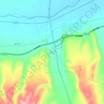 孟村地形图、海拔、地势