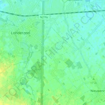 Westrode地形图、海拔、地势