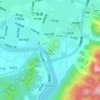 跃龙山地形图、海拔、地势