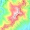 Green Knob地形图、海拔、地势