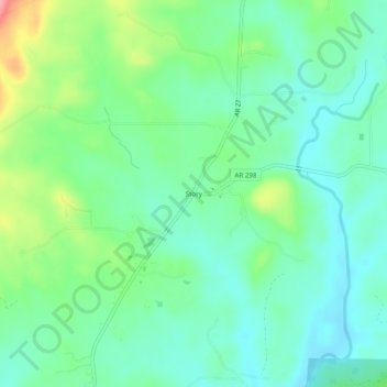 Story地形图、海拔、地势