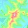 百足山地形图、海拔、地势