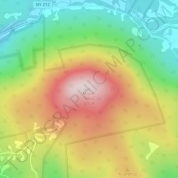 Mount Tobias地形图、海拔、地势