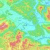 南口镇地形图、海拔、地势