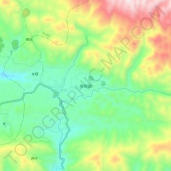农坝镇地形图、海拔、地势