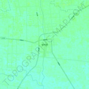 张村镇地形图、海拔、地势