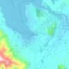 Wānaka地形图、海拔、地势