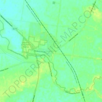 Glenorchy地形图、海拔、地势