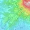 小坪頂地形图、海拔、地势