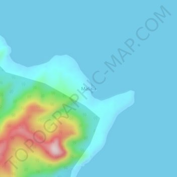 Malala地形图、海拔、地势