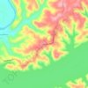 Rowena地形图、海拔、地势