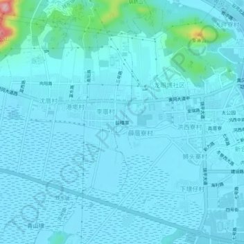 盐糟寨地形图、海拔、地势
