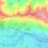 红旗山地形图、海拔、地势