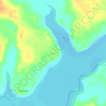 Curi地形图、海拔、地势