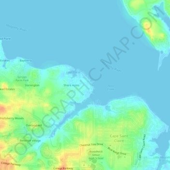 Weatherly地形图、海拔、地势