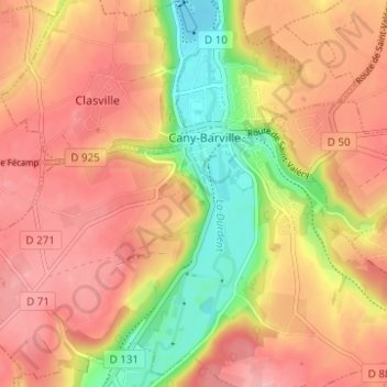 Les Criquets地形图、海拔、地势