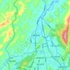 下湄桥街道地形图、海拔、地势