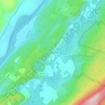 Wallpack Center地形图、海拔、地势