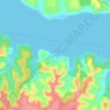 Akandjé地形图、海拔、地势