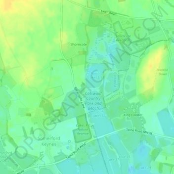 Aquaventure地形图、海拔、地势