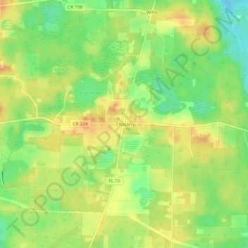 Chason地形图、海拔、地势