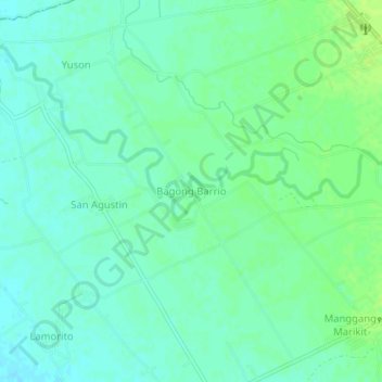 Bagong Barrio地形图、海拔、地势