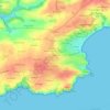 Poulyot地形图、海拔、地势