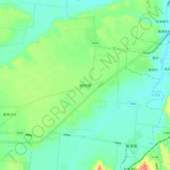 宋村镇地形图、海拔、地势