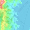Λαύριο地形图、海拔、地势