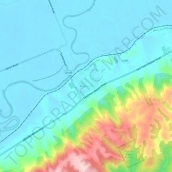 Allanton地形图、海拔、地势