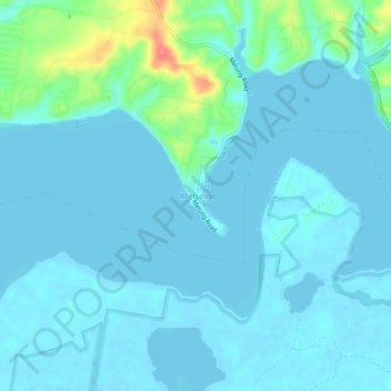 Metung地形图、海拔、地势