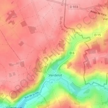 L'Epinoche地形图、海拔、地势