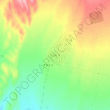 德吉新村地形图、海拔、地势