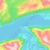 Åndalsnes地形图、海拔、地势