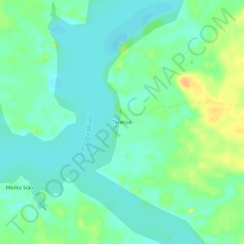Taracua地形图、海拔、地势