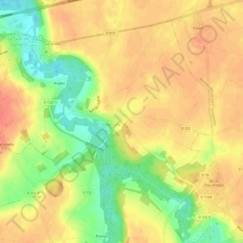 GARNET地形图、海拔、地势