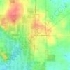 Chesterland地形图、海拔、地势