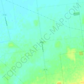 Walton地形图、海拔、地势