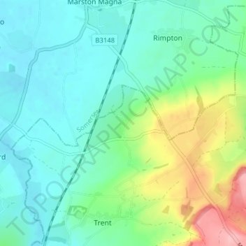 Adber地形图、海拔、地势