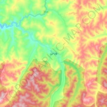 山门镇地形图、海拔、地势