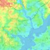 Lorient地形图、海拔、地势