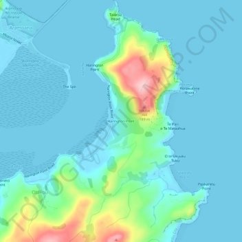 Harington Point地形图、海拔、地势