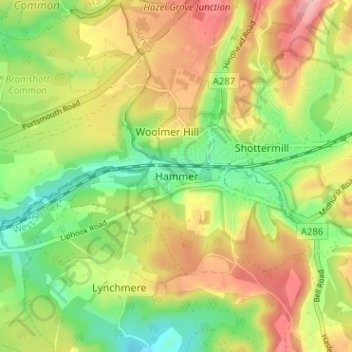 Hammer地形图、海拔、地势